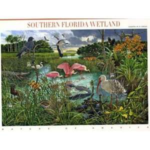  Southern Florida Wetland 10 x 39 Cent US Postage Stamps 