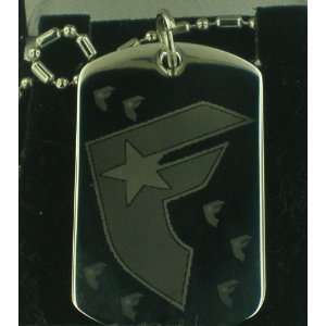  FAMOUS STARS AND STRAPS #7 Dog Tag Pendant Necklace 