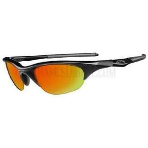  Oakley HalfJacket Sunglass Jet Bk w/Fire 