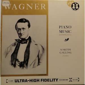  Wagner, Complete Piano Music, Martin Galling, Piano, 2LPs, VOX 