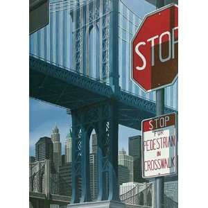  Manhattan Bridge   Poster by Eric Peyet (19.75 x 27.5 