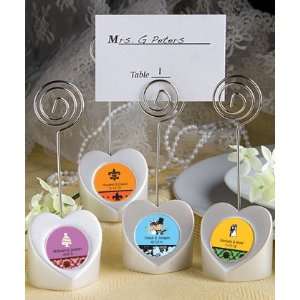 Personalized Expressions Heart Shaped Place Card Holders (OUT OF STOCK 