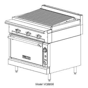 Vulcan Hart V Series 36 Gas Range W/ Standard Oven 