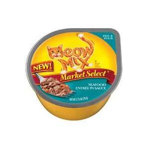  Meow Mix Market Select Seafood EntrTe in Sauce Cat Food 