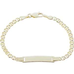  Pave Mariner Link ID Kids to Young Adults Bracelet 5.5mm WIde Jewelry