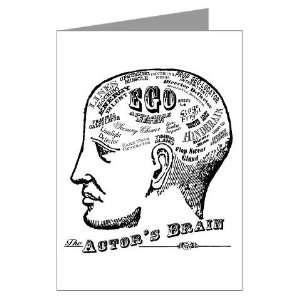  The Actors Brain Brain Greeting Cards Pk of 10 by 
