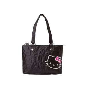  Hello Kitty Shouldr Tote BAG  Black Quilt Toys & Games