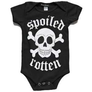 Spoiled Rotten Infant Onesie with Skull