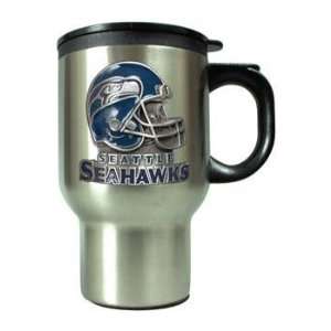   Stainless Steel Thermal Mug W/ Pewter Emblem   NFL