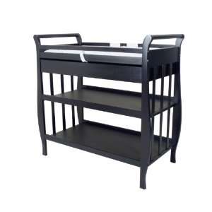  Athena Mary Changing Table, Black Baby
