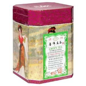   Puer Jasmine Green Tea, 3.52 Ounce Box