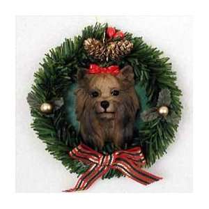  Holiday Buddies Yorkie Wreath Ornament 