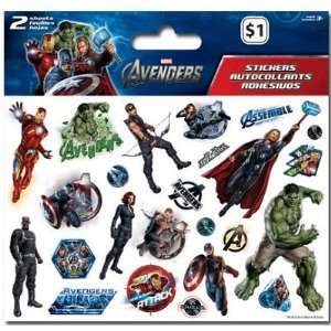  (6x6) Avengers Mini Foldover Stickers