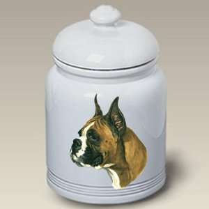  Boxer (Cropped Ears)) Ceramic Treat Jar 10 High #45026 