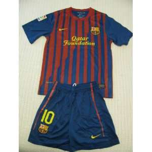 Barcelona 2012 Kids Messi Home Jersey Shirt & Shorts   For Kids 6 8 