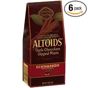 Altoids Dark Chocolate Dipped Mints, Cinnamon, 4 Ounce Bags (Pack of 6 