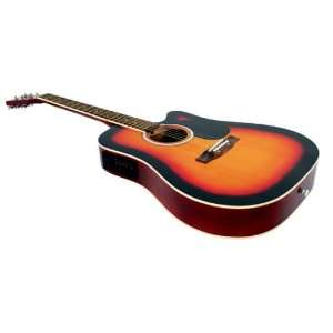  41 Sunburst Acoustic Electric Guitar Musical Instruments