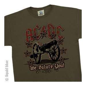  AC/DC We Salute You (Tie Dye) T Shirt, 2XL Sports 
