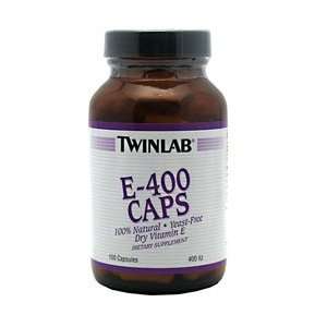  TwinLab/E 400(dry)/100 capsules