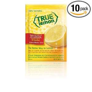 True Lemon 100% Natural Juice Mix (Pack of 10)  Grocery 