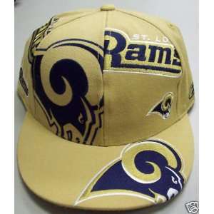  St. Louis Rams Fitted Hat By Reebok Size 7 1/2