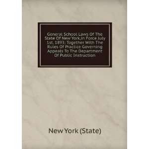   Appeals To The Department Of Public Instruction New York (State