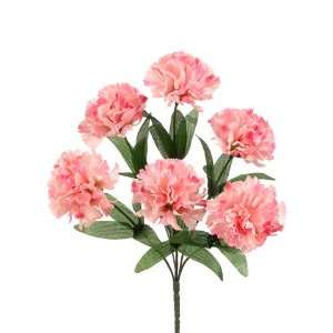  Faux 13 Carnation Bush x6 Pink (Pack of 24) Patio, Lawn 