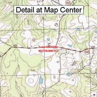   Map   Lawrenceville, Virginia (Folded/Waterproof)
