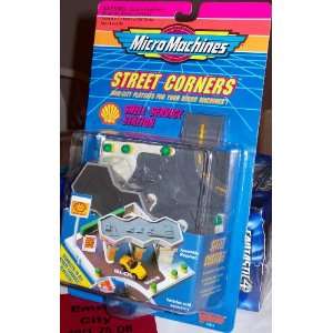   Machines STREET CORNERS SHELL SERVICE STATION PLAYSET Toys & Games