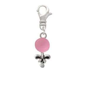  Pink Baby Rattle Clip On Charm Arts, Crafts & Sewing