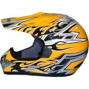  Small New Yellow Motorcross Bike Helmet M3 Automotive