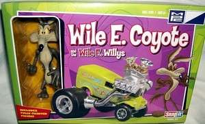 mpc WILE E. COYOTE w/ 33 WILLYS GASSER CARICATURE KIT  
