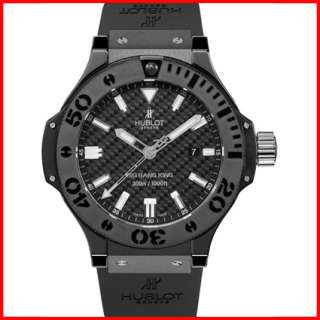Hublot Mens Big Bang King 48mm Ceramic Black Carbon Fiber Watch 322.CM 