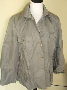 NWOT J.Jill sage military inspired smocked waist jacket 16 XL  