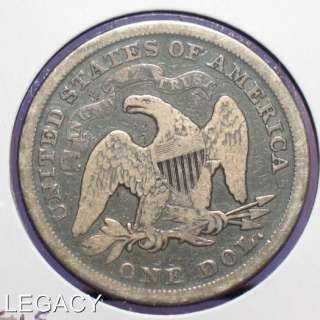 1872 SILVER SEATED LIBERTY DOLLAR RARE (EYS+  