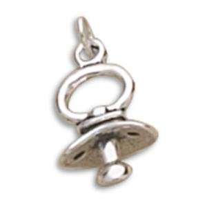 Baby Pacifier Charm Sterling Silver