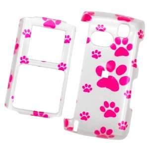 MULTI PINK DOG PAW SNAP ON HARD SHELL PROTECTOR COVER CASE FOR SAMSUNG 