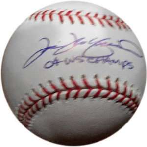  Tim Wakefield Autographed Baseball with 04 WS Champs 