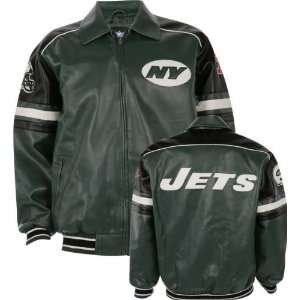  New York Jets Faux Leather Jacket