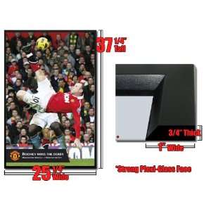 Framed Manchester United Rooney Goal Poster 33618 