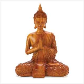 Thai Sitting Buddha Statue Praying Buddah Asian Zen South Pacific 