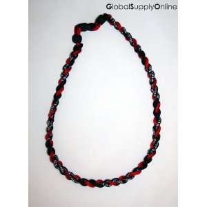   Geranium Soccer Necklace Red/Red/Black exclusively by Address America