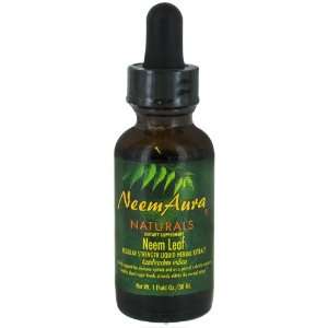 Neemaura Naturals Neem Leaf, Regular Strength Liquid Herbal Extract, 1 