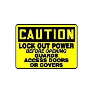 CAUTION LOCK OUT POWER BEFORE OPENING GUARDS ACCESS DOORS OR COVERS 10 