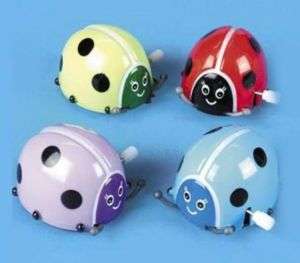 12 WIND UP LADY BUGS toy insects play bug windup toys.  