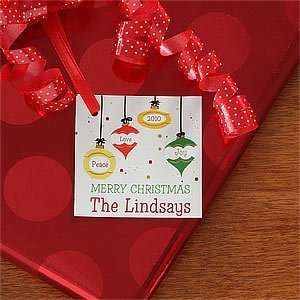  Personalized Christmas Gift Tags   Christmas Ornaments 