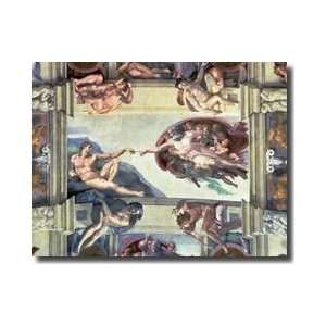 Sistine Chapel Ceiling Creation Of Adam 1510 Giclee Print  