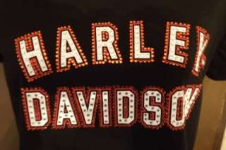Harley Davidson M Motorcycle Sequined Sexy Top  