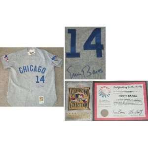 Ernie Banks Signed Cubs Authentic 1969 M&N Road Jersey