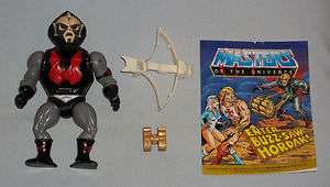 vintage He Man Heman BUZZSAW HORDAK with COMIC masters of the universe 